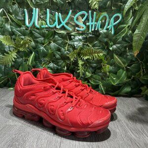 Nike Air VaporMax Plus Triple Red Mens Size 9 Shoes CW6973-600